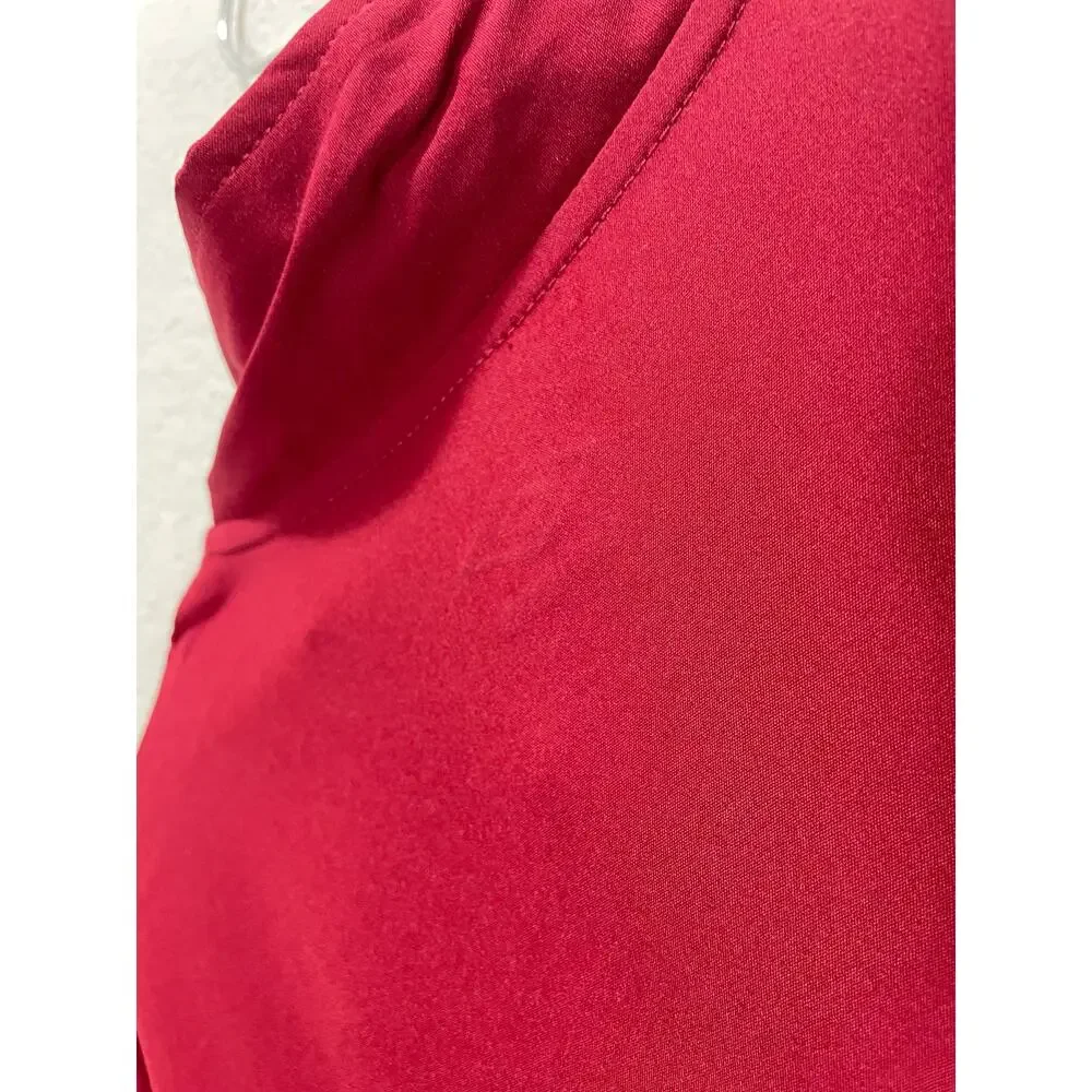 Umbro Cranberry Red Half Zip Pullover Jacket Kids Size XL Lightweight Activewear